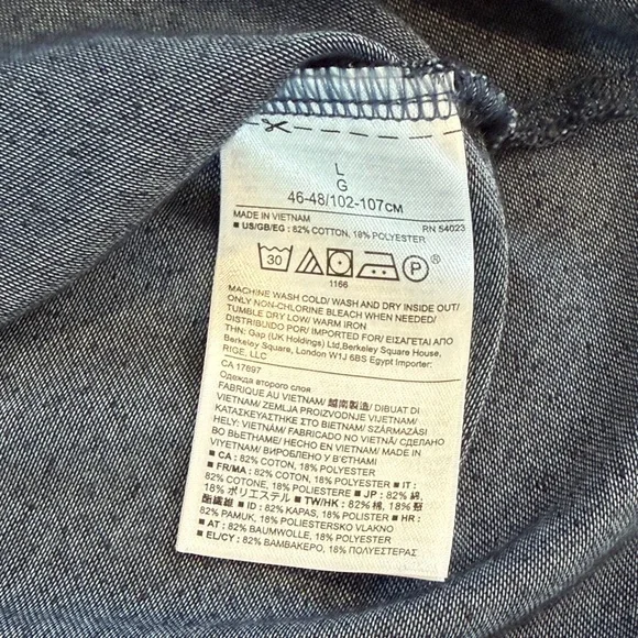 Banana Republic Blue Casual Shirt - Picture 4 of 5